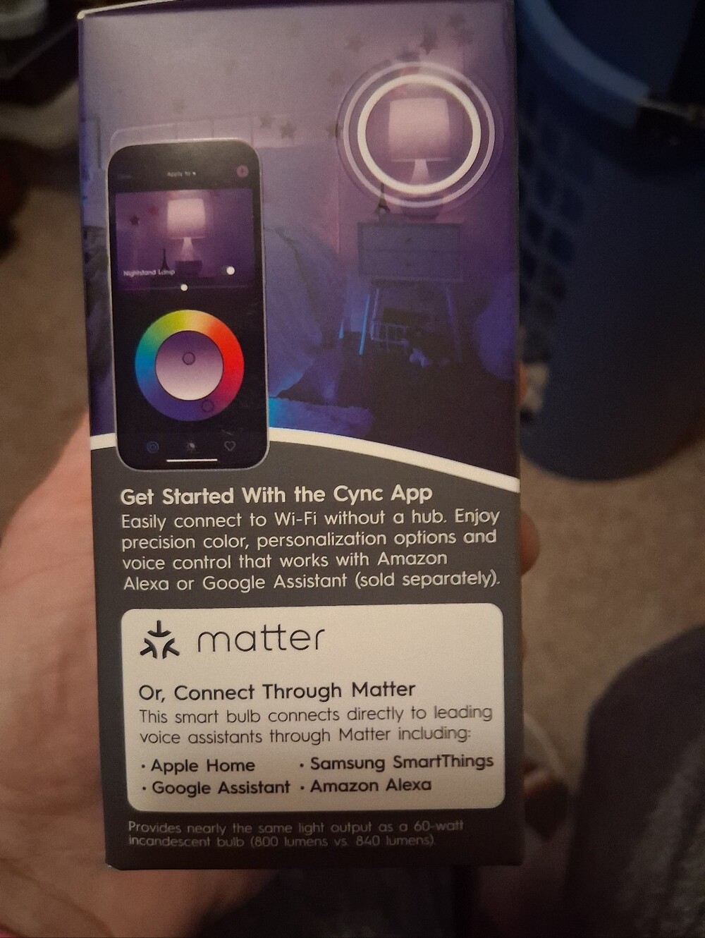 Cync Full Color Direct Connect Smart Bulb - Picture 5 of 7